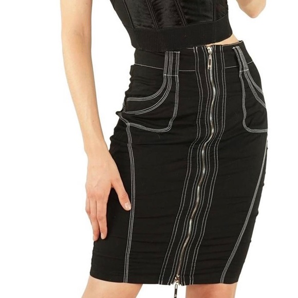 BEBE Vintage Y2K Pencil Skirt - Picture 3 of 4